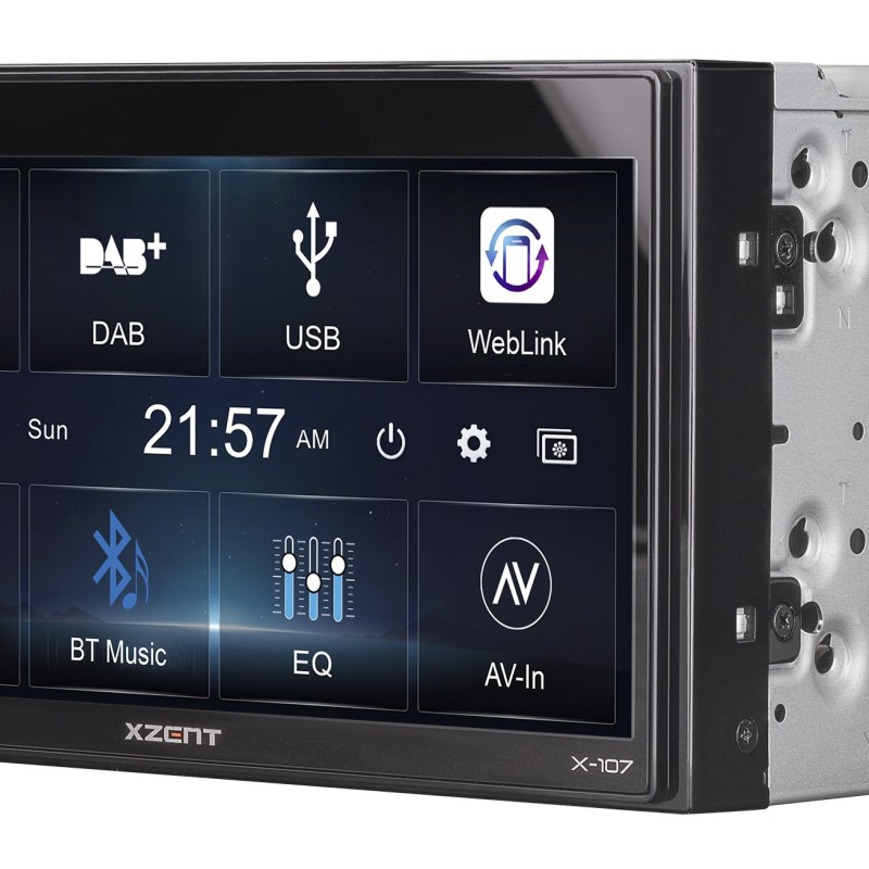 XZENT X-107  2-Din 6.75 Infotainer DAB und Weblink Cast