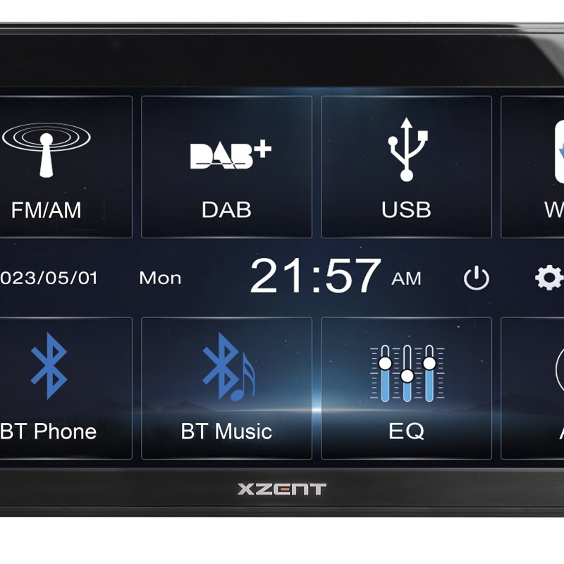 XZENT X-107  2-Din 6.75 Infotainer DAB und Weblink Cast