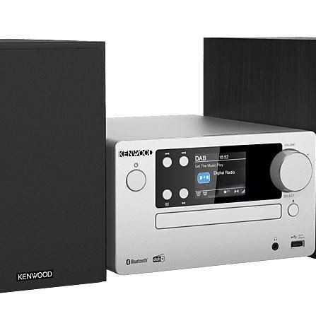 KENWOOD M-725DAB-S Micro HiFi-System (Silber)
