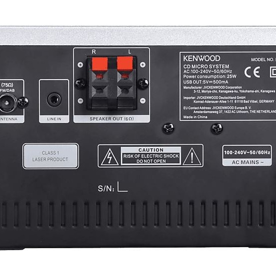 KENWOOD M-725DAB-S Micro HiFi-System (Silber)