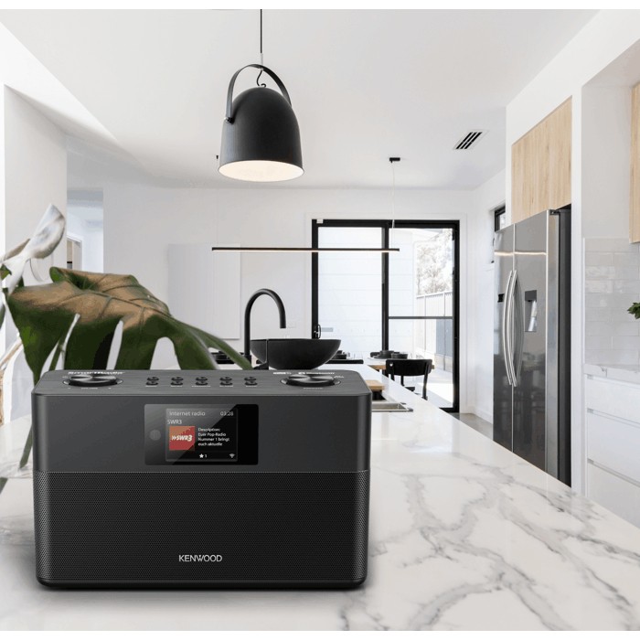 KENWOOD CR-ST100S-B Internetradio DAB, DAB+, FM, Internet radio, Schwarz