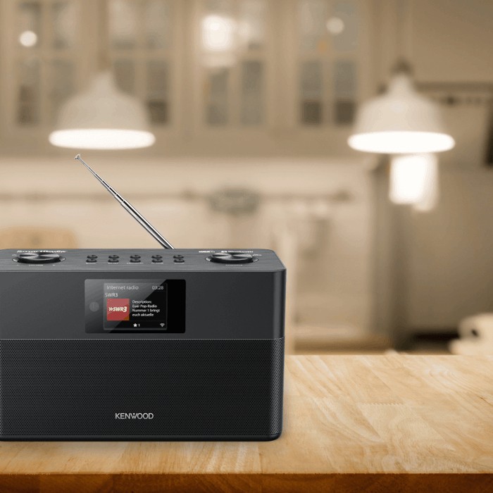 KENWOOD CR-ST100S-B Internetradio DAB, DAB+, FM, Internet radio, Schwarz