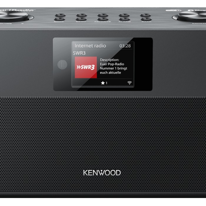 KENWOOD CR-ST100S-B Internetradio DAB, DAB+, FM, Internet radio, Schwarz