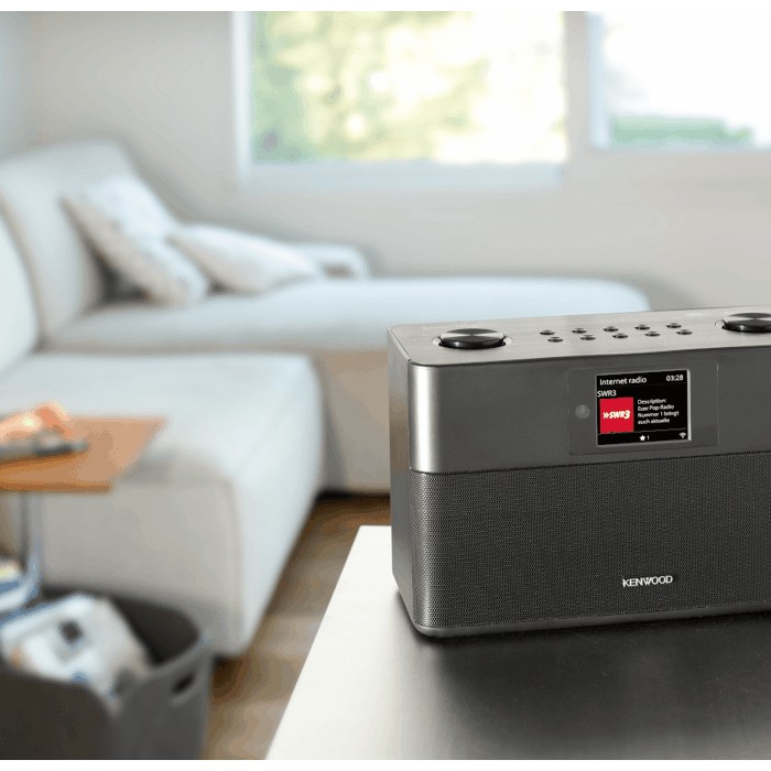 KENWOOD CR-ST100S-B Internetradio DAB, DAB+, FM, Internet radio, Schwarz