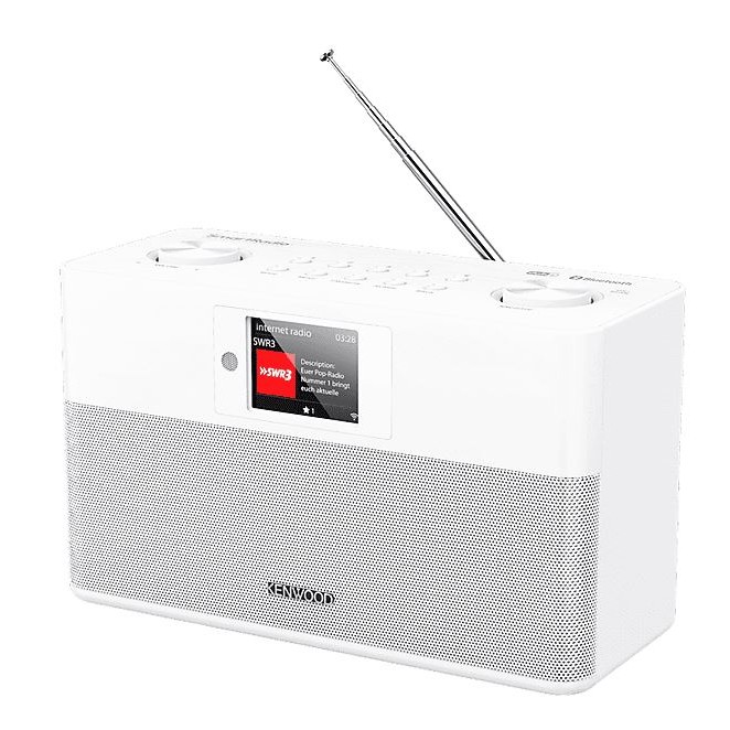 Kenwood CR-ST100S-W Smartradio mit DAB+ und Bluetooth Audiostreaming weiß