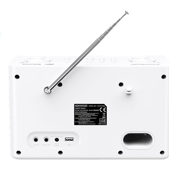 Kenwood CR-ST100S-W Smartradio mit DAB+ und Bluetooth Audiostreaming weiß