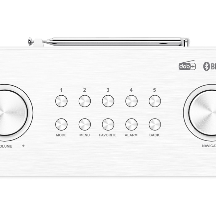 KENWOOD CRST80DAB-W Digitalradio DAB+, Weiss