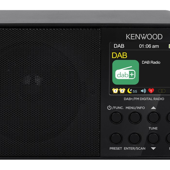 KENWOOD CR-M30DAB-B Digitalradio FM, DAB, DAB+, Schwarz