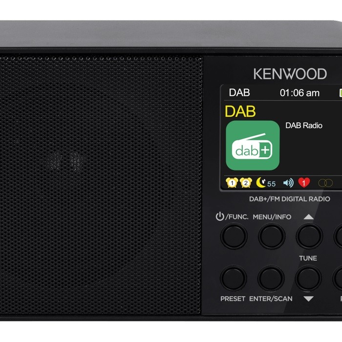 KENWOOD CR-M30DAB-B Digitalradio FM, DAB, DAB+, Schwarz
