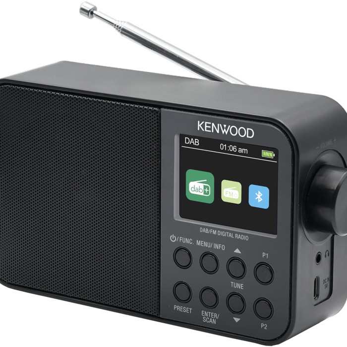 KENWOOD CR-M30DAB-B Digitalradio FM, DAB, DAB+, Schwarz