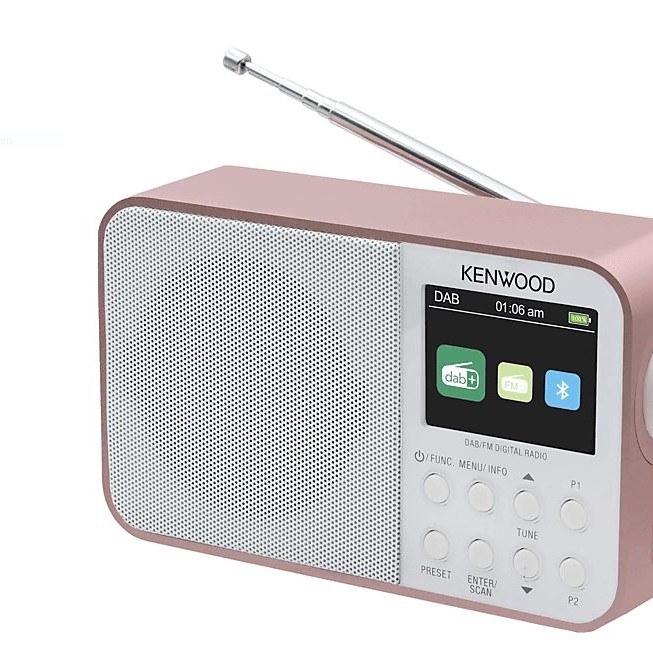 KENWOOD CR-M30DAB-R Digitalradio FM, DAB, DAB+, Rosegold-Weiss