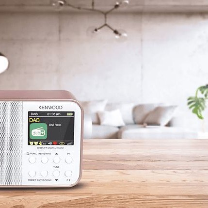KENWOOD CR-M30DAB-R Digitalradio FM, DAB, DAB+, Rosegold-Weiss