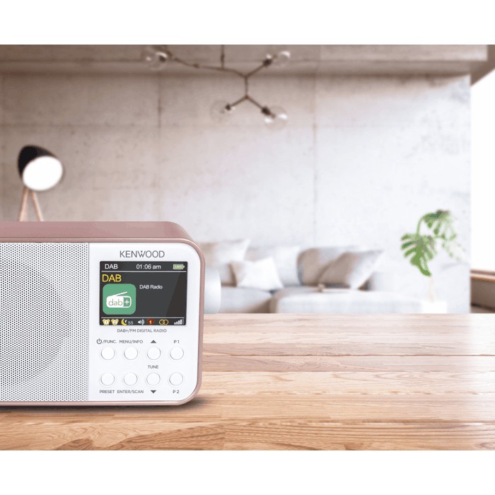 KENWOOD CR-M30DAB-R Digitalradio FM, DAB, DAB+, Rosegold-Weiss