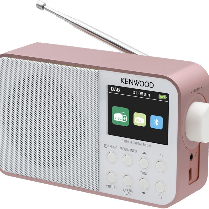 KENWOOD CR-M30DAB-R Digitalradio FM, DAB, DAB+, Rosegold-Weiss