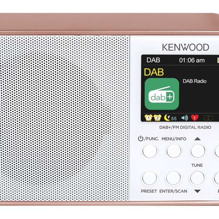 KENWOOD CR-M30DAB-R Digitalradio FM, DAB, DAB+, Rosegold-Weiss