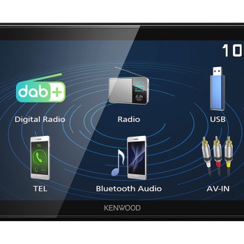 Kenwood DMX129DAB | 2-DIN | DAB+ | Bluetooth | Android USB Mirroring