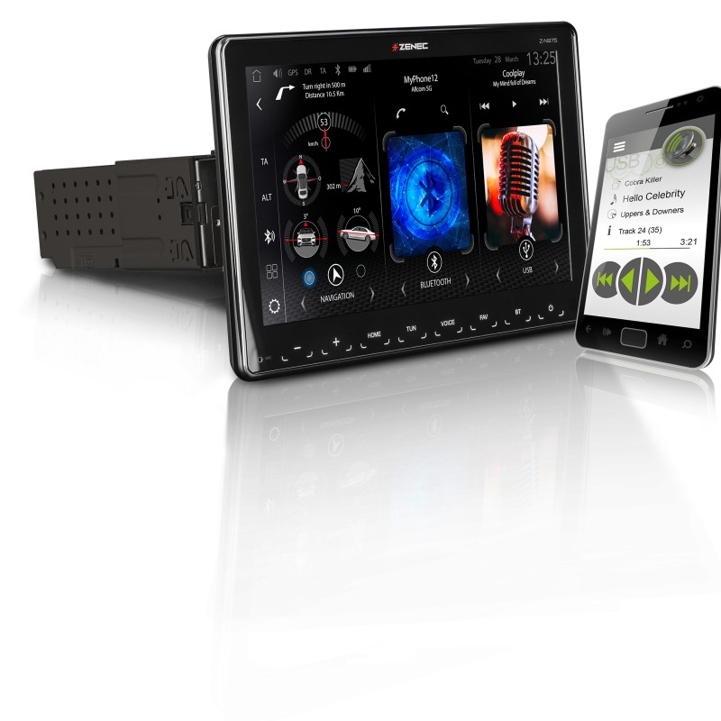 ZENEC Z-N975 9 1-DIN Infotainer mit Wireless Android Auto / Apple CarPlay