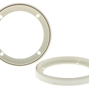 Lautsprechergitter Satz 87mm 2-teilig weiss Kunststoffring Metallgitter