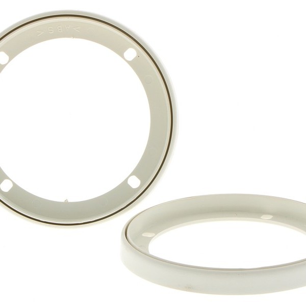 Lautsprechergitter Satz 87mm 2-teilig weiss Kunststoffring Metallgitter
