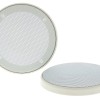 Lautsprechergitter Satz 87mm 2-teilig weiss Kunststoffring Metallgitter