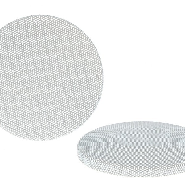 Lautsprechergitter Satz 87mm 2-teilig weiss Kunststoffring Metallgitter