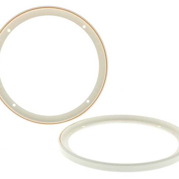 Lautsprechergitter Satz 200mm 2-teilig weiss Kunststoffring Metallgitter