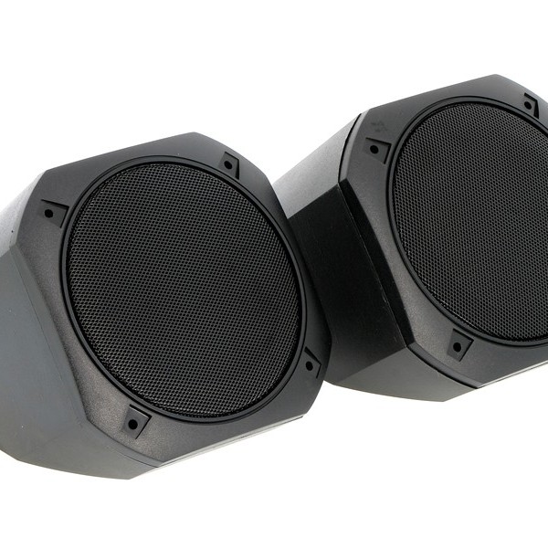 Lautsprecher Aufbau Gehäuse Set schwarz 130mm DIN Lautsprecher