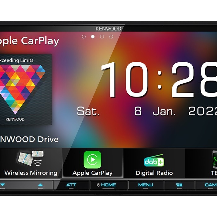 Kenwood DMX-8021DABS mit CarPlay, Android Auto, Sygic Campervan Navigations-APP