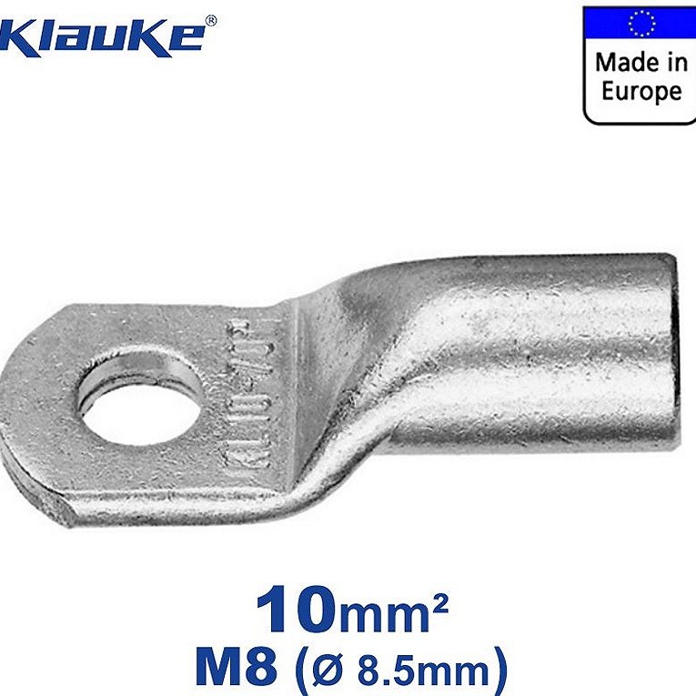 KLAUKE Rohrkabelschuh, 10mm², M8, 15mm breit, 2 Stück
