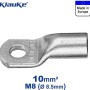 KLAUKE Rohrkabelschuh, 10mm², M8, 15mm breit, 2 Stück
