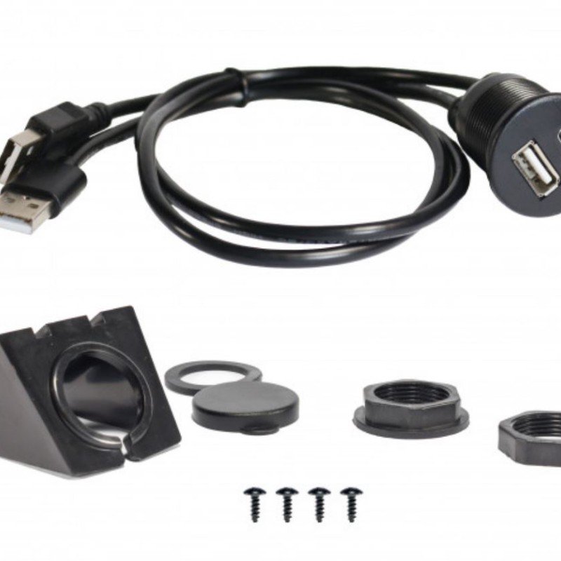 USB - USB C - Einbaubuchse mit 45cm hochwertige Kabel