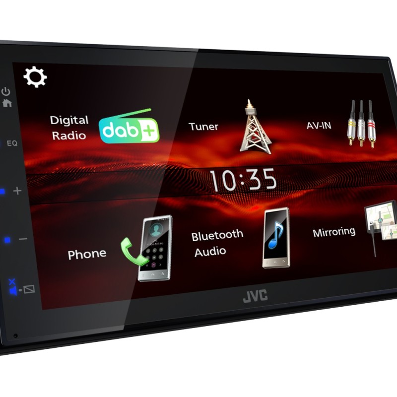 JVC KW-M180DBT - Doppel DIN MP3 Autoradio Android-USB-Mirroring DAB+