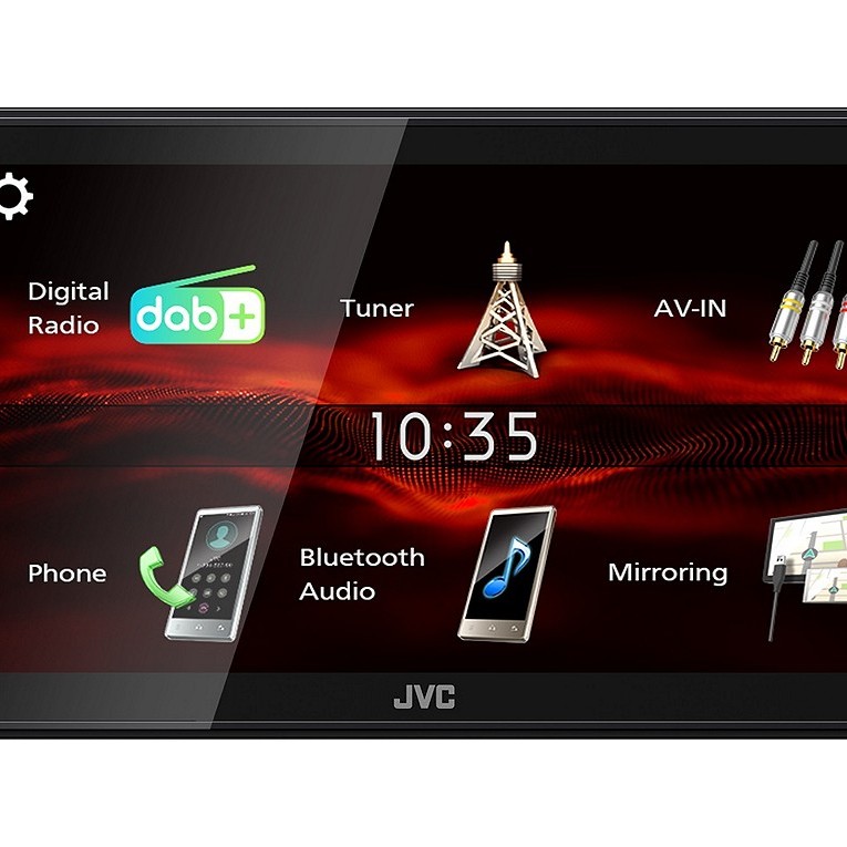 JVC KW-M180DBT - Doppel DIN MP3 Autoradio Android-USB-Mirroring DAB+