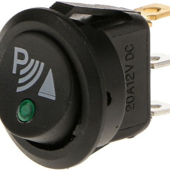 Wippenschalter 1X Ein / Aus für PDC grüne 12 Volt LED