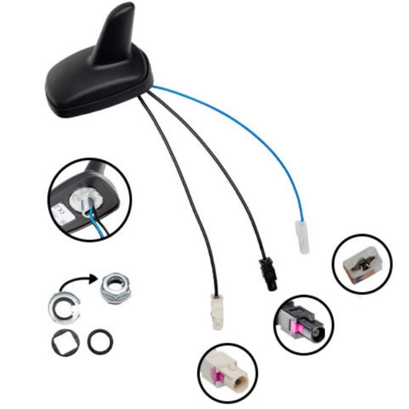 Aktive Antenne Shark AM/FM/DAB+