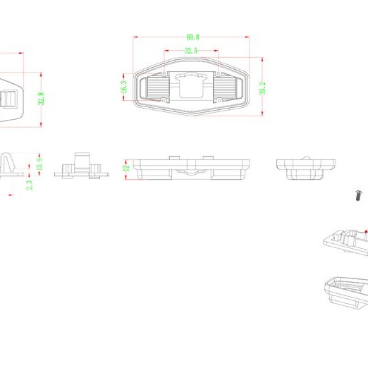 RFK Griffleiste passend f Honda Civic 2013- - LED kw