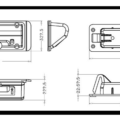 RFK Griffleiste passend f Lexus ES250 2013- - LED kw