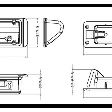 RFK Griffleiste passend f Lexus ES250 2013- - LED ww