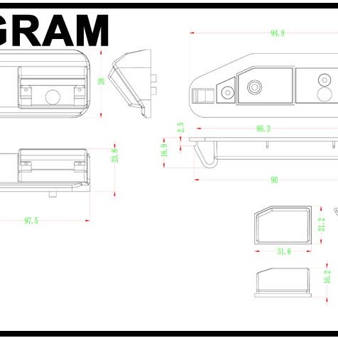 RFK Griffleiste passend f Lexus ES240/350 - LED kw