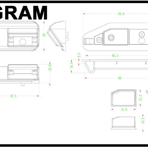 RFK Griffleiste passend f Lexus ES240/350 - LED ww