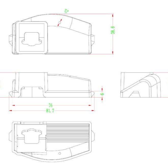 RFK Griffleiste passend f Mazda 2 2007-, 3 2009-2013