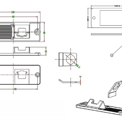 RFK Griffleiste passend f Mitsubishi Pajero 2