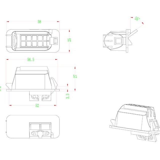 RFK Griffleiste passend f Ford Focus2,Mondeo,S-Max,Kuga