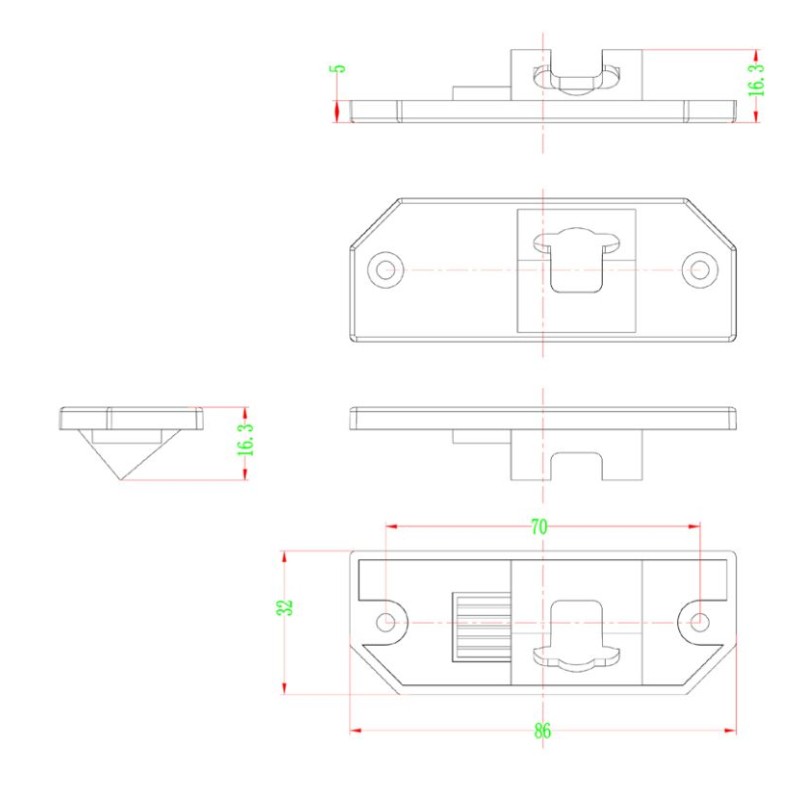 RFK Griffleiste passend f Ford Focus,Mondeo,C-Max - LED kw