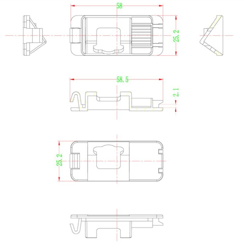 RFK Griffleiste passend f Ford Focus2,Mondeo,S-Max -LED kw