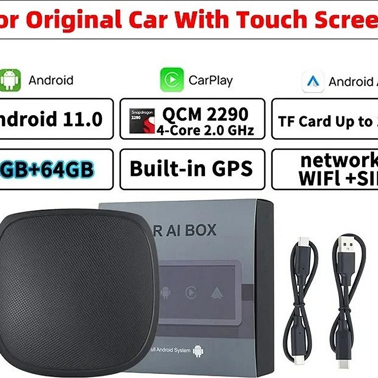Wireless Box CarPlay und Android Auto für OEM radio mit Play Store