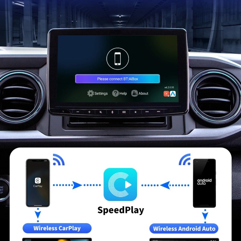 Wireless Box CarPlay und Android Auto für OEM radio mit Play Store