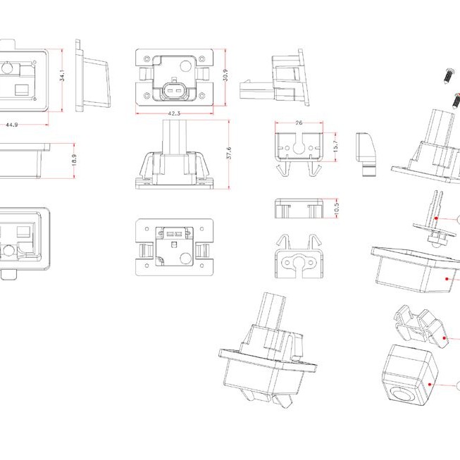 RFK Griffleiste passend f MB E/C-Klasse 2013 - LED kw