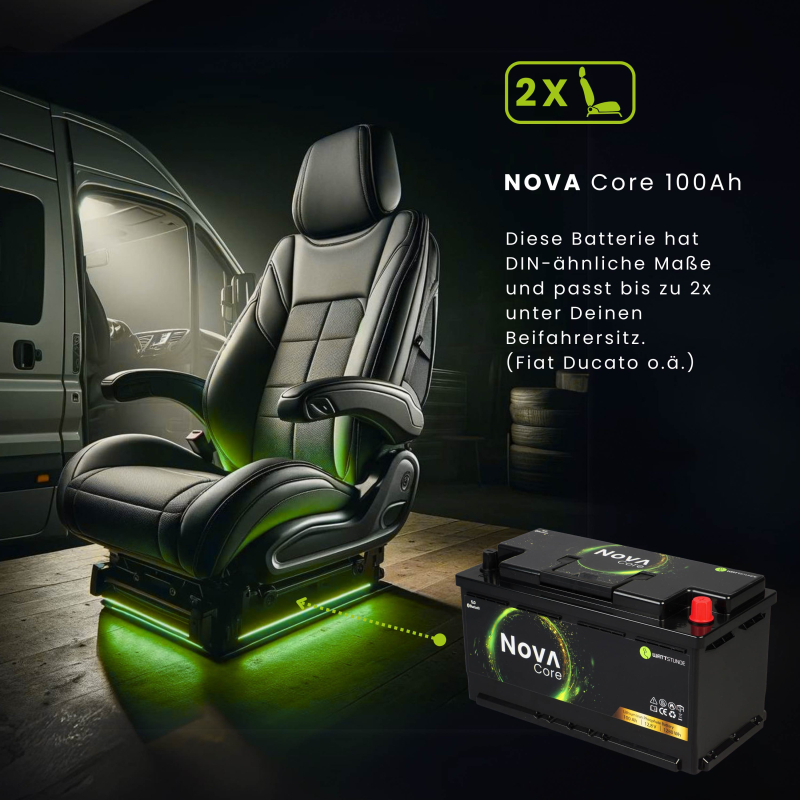 NOVA Core 100Ah Batterie LiFePO4 (mit Heizmatte)