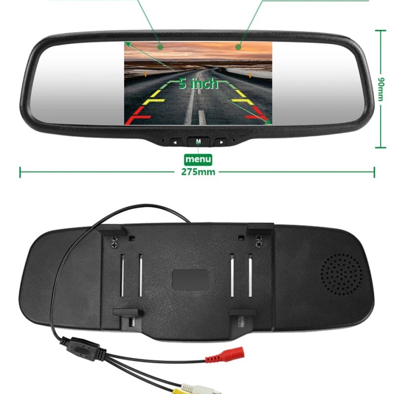 Rückspiegel - integriertem 5 Zoll AHD Monitor